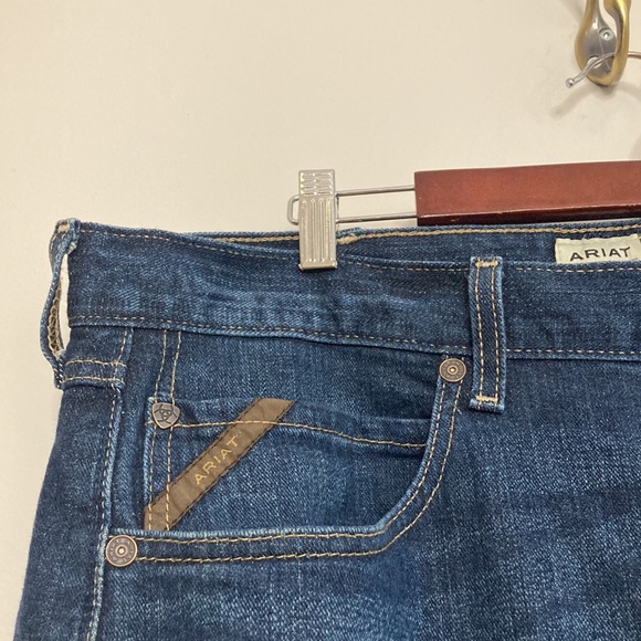 Ariat Jeans Mens 40 x 29 Blue M5 Straight Fit Leg Legacy Workwear HEMMED - Picture 5 of 14